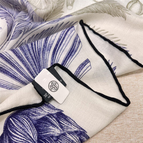 High Quality Luxury Hermes “Palm Family” 90 Cm Lightweight Square Scarf – Style 26293 product detail