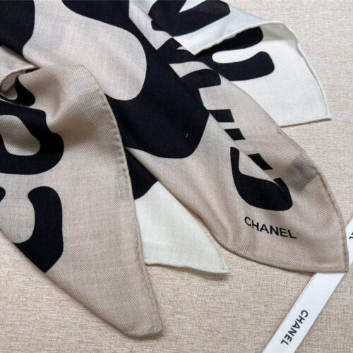 High Quality Luxury Chanel Gradient Color Coco Series Thin Cashmere Square Scarf – Style 25095 product detail