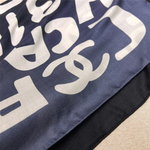 High Quality Luxury Chanel Gradient Color Coco Series Thin Cashmere Square Scarf product detail