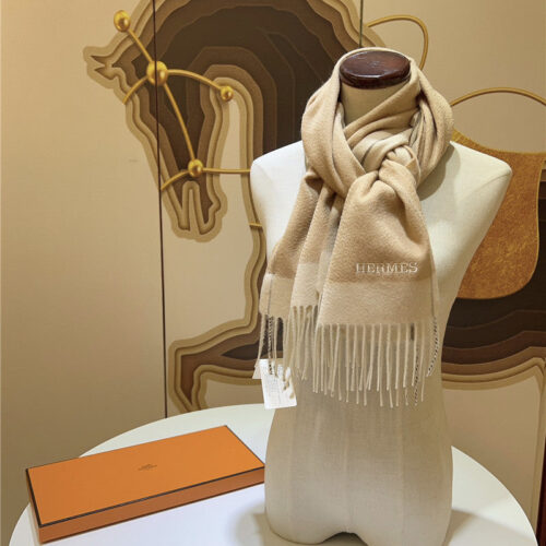 High Quality Luxury Hermes Cashmere Scarf – Style 26189