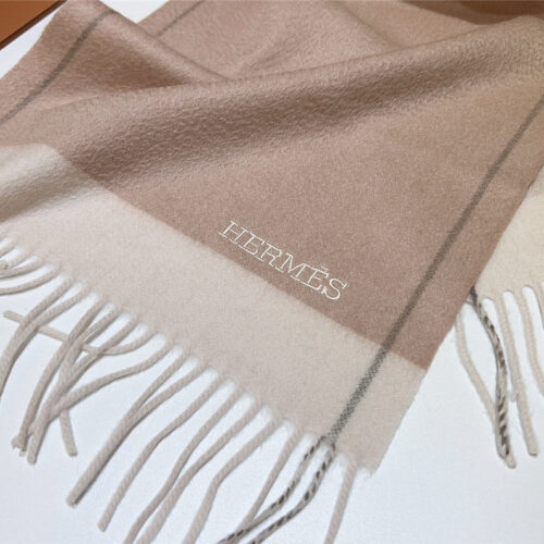 High Quality Luxury Hermes Cashmere Scarf – Style 26191 product detail
