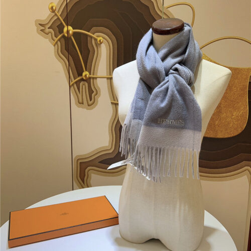 High Quality Luxury Hermes Cashmere Scarf – Style 26194
