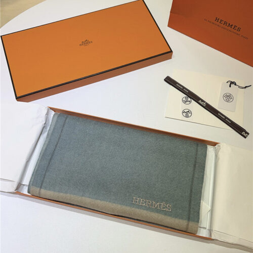 High Quality Luxury Hermes Cashmere Scarf – Style 26196 product detail