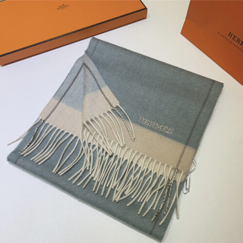 High Quality Luxury Hermes Cashmere Scarf – Style 26196 product detail