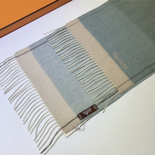 High Quality Luxury Hermes Cashmere Scarf – Style 26196 product detail