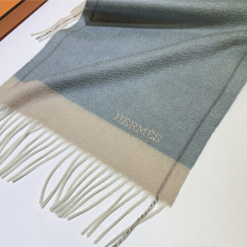 High Quality Luxury Hermes Cashmere Scarf – Style 26196 product detail