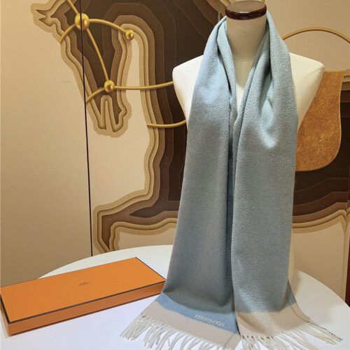 High Quality Luxury Hermes Cashmere Scarf – Style 26196 product detail