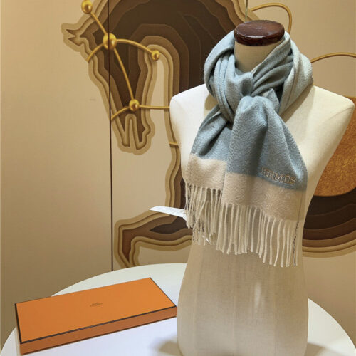 High Quality Luxury Hermes Cashmere Scarf – Style 26196