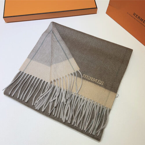 High Quality Luxury Hermes Cashmere Scarf – Style 26199 product detail