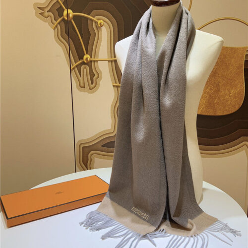 High Quality Luxury Hermes Cashmere Scarf – Style 26199 product detail