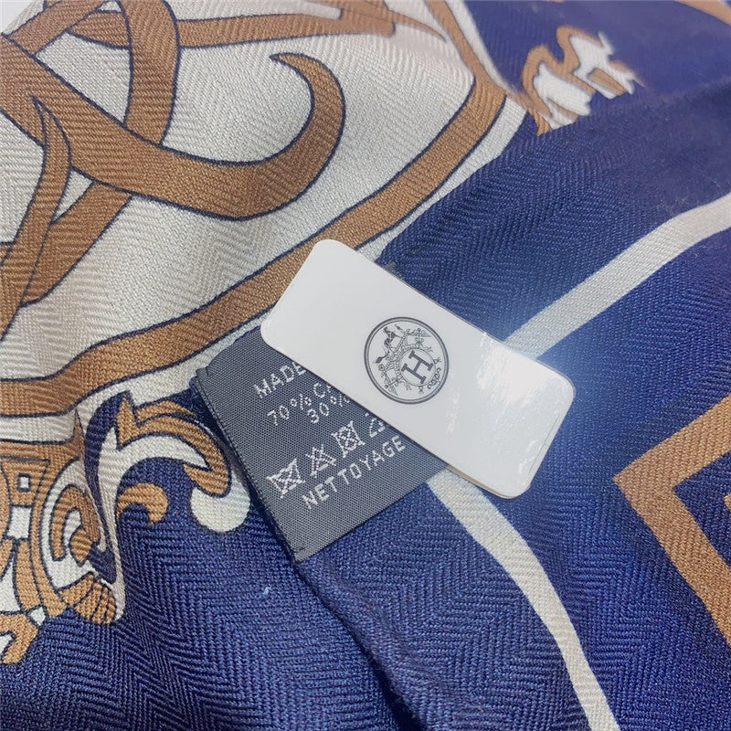 High Quality Luxury Hermes Luxury Carriage Sketch Version 140 Cm Shawl product detail