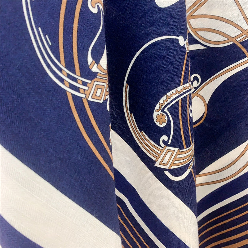 High Quality Luxury Hermes Luxury Carriage Sketch Version 140 Cm Shawl product detail
