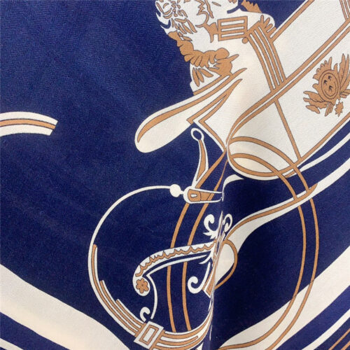 High Quality Luxury Hermes Luxury Carriage Sketch Version 140 Cm Shawl product detail