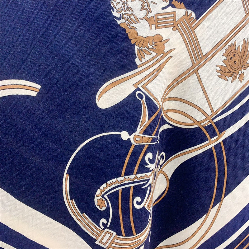 High Quality Luxury Hermes Luxury Carriage Sketch Version 140 Cm Shawl product detail
