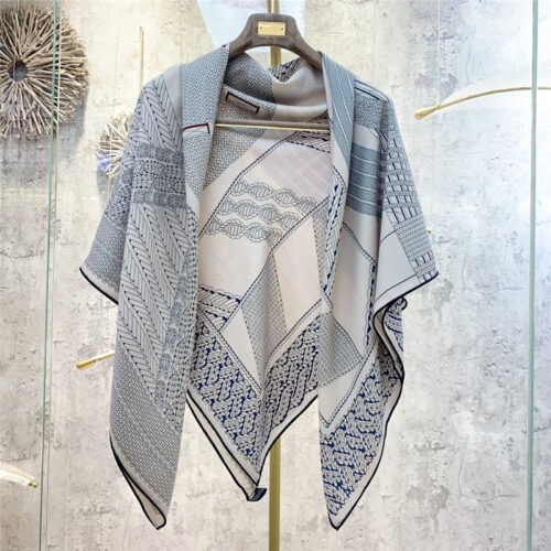 High Quality Luxury Hermes "Dressage" 140Cm Shawl – Style 26252