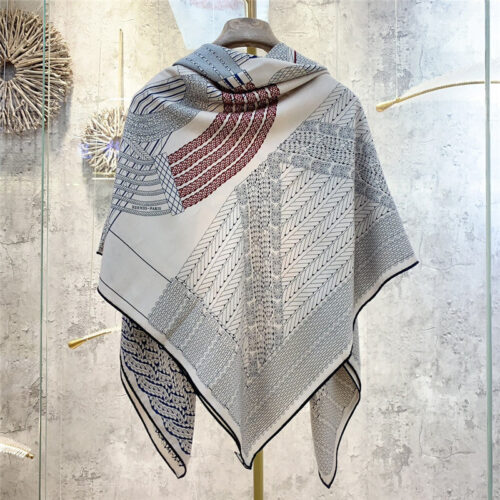 High Quality Luxury Hermes “Dressage” 140Cm Shawl – Style 26252 alternate view