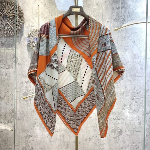 High Quality Luxury Hermes "Dressage" 140Cm Shawl – Style 26254