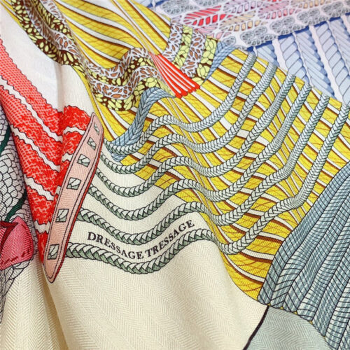 High Quality Luxury Hermes “Dressage” 140Cm Shawl – Style 26256 product detail
