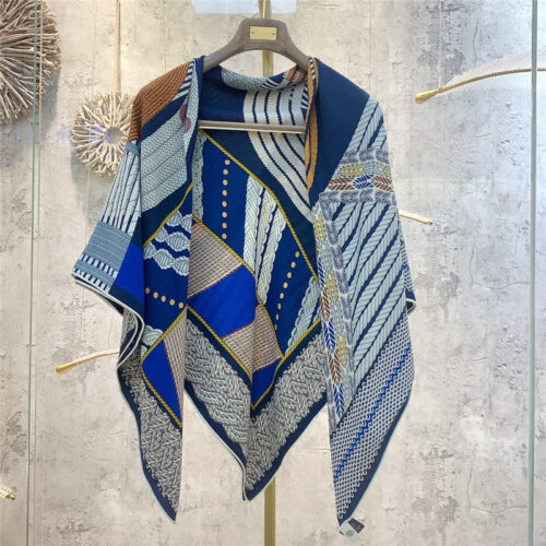 High Quality Luxury Hermes "Dressage" 140Cm Shawl