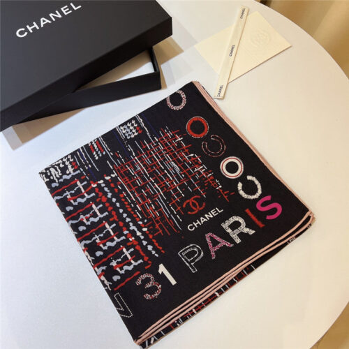 High Quality Luxury Chanel Cashmere Square Scarf product detail