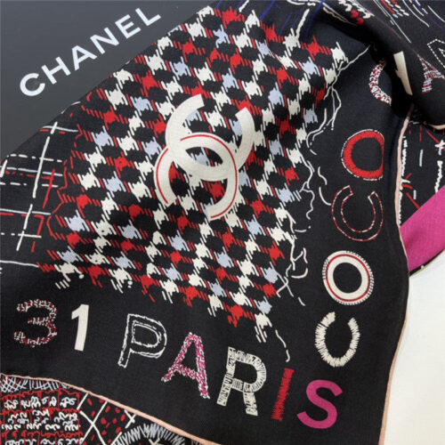 High Quality Luxury Chanel Cashmere Square Scarf product detail
