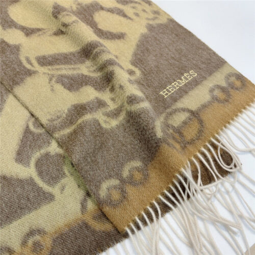 High Quality Luxury Hermes Cashmere Scarf – Style 26201 product detail