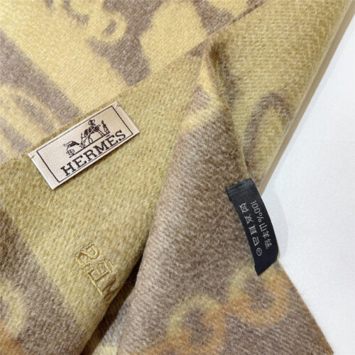 High Quality Luxury Hermes Cashmere Scarf – Style 26201 product detail