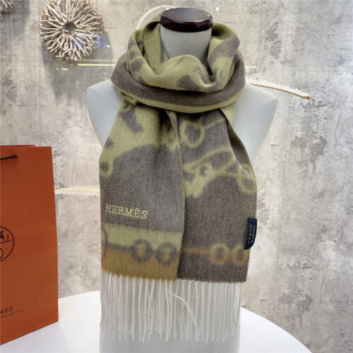 High Quality Luxury Hermes Cashmere Scarf – Style 26201