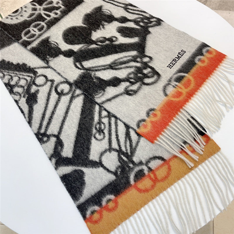 High Quality Luxury Hermes Cashmere Scarf – Ref Rh-126203 product detail