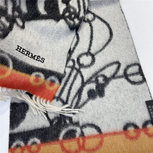 High Quality Luxury Hermes Cashmere Scarf – Ref Rh-126203 product detail