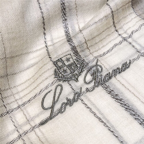 High Quality Luxury Loro Piana Silver Thread Color Block Striped Long Scarf – Style 26619 product detail