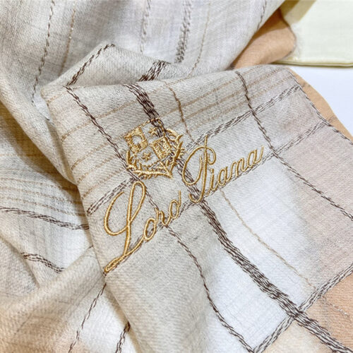 High Quality Luxury Loro Piana Silver Thread Color Block Striped Long Scarf – Style 26621 product detail