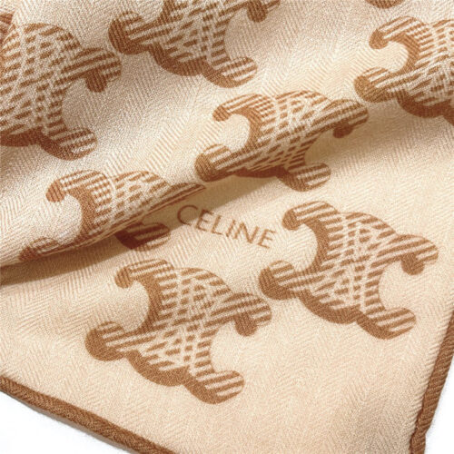 High Quality Luxury Celine All-Over Monogram Cashmere Scarf – Style 24664 product detail