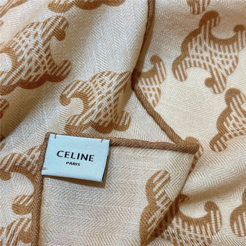 High Quality Luxury Celine All-Over Monogram Cashmere Scarf – Style 24664 product detail