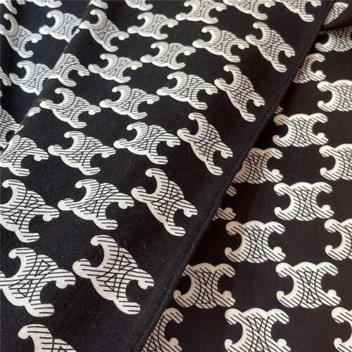 High Quality Luxury Celine All-Over Monogram Cashmere Scarf – Style 24666 product detail