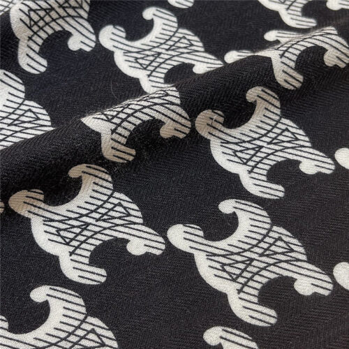 High Quality Luxury Celine All-Over Monogram Cashmere Scarf – Style 24666 product detail