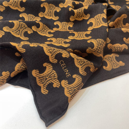 High Quality Luxury Celine All-Over Monogram Cashmere Scarf product detail