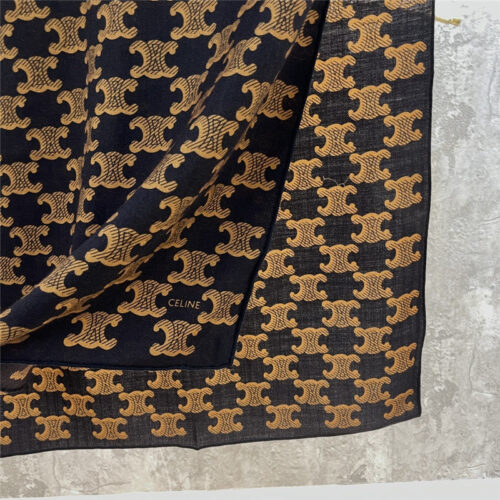 High Quality Luxury Celine All-Over Monogram Cashmere Scarf product detail