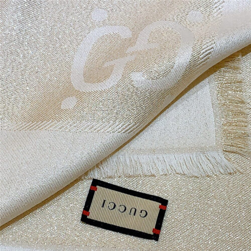 High Quality Luxury Gucci GG Lurex Jacquard Shawl – Style 26088 product detail