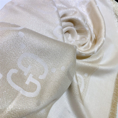 High Quality Luxury Gucci GG Lurex Jacquard Shawl – Style 26088 product detail