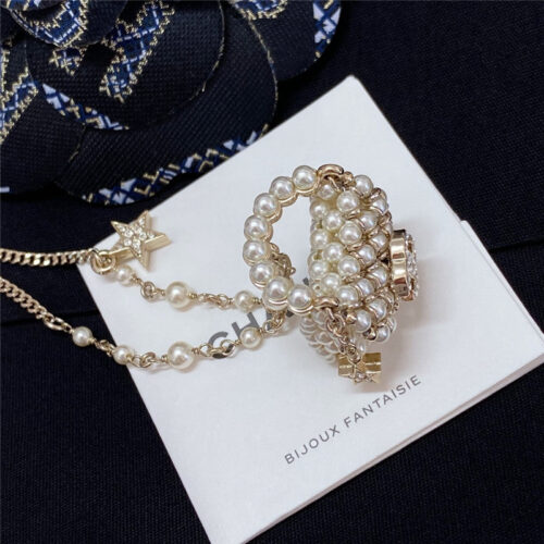 High Quality Luxury Chanel Pearl Bag Necklace product detail