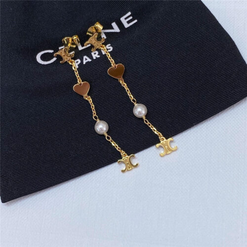 High Quality Luxury Celine Arc De Triomphe Love Pearl Earrings product detail