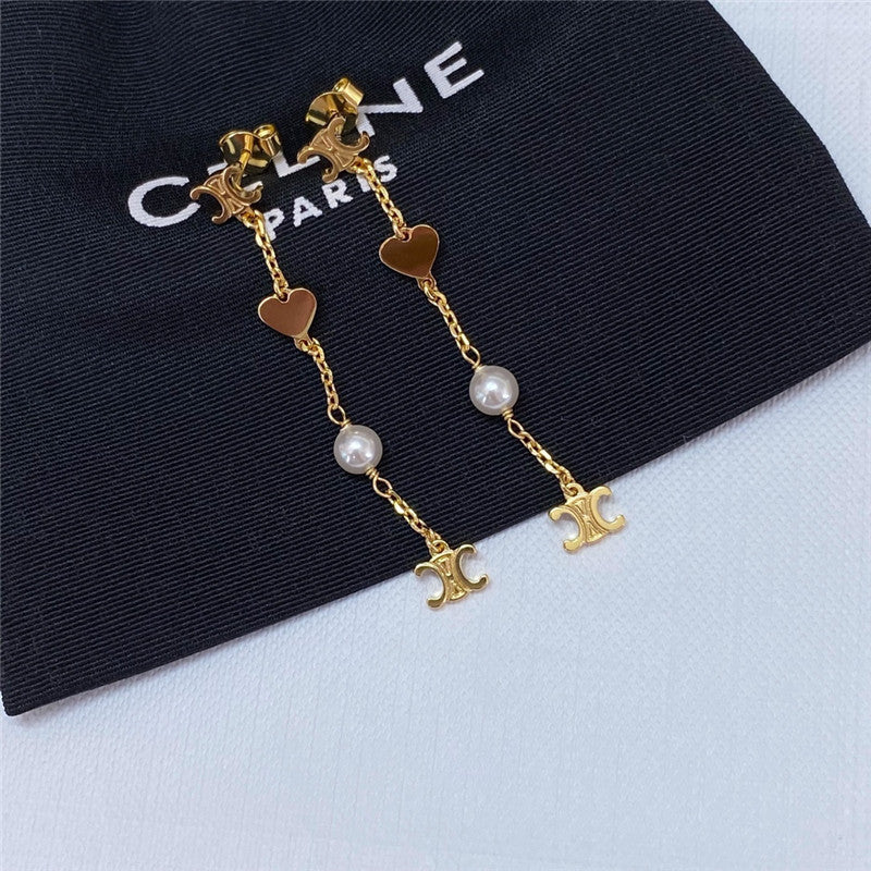 High Quality Luxury Celine Arc De Triomphe Love Pearl Earrings product detail