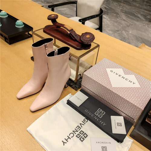 High Quality Luxury Givenchy G Heel Small Square Toe Short Boots – Style 18435 product detail