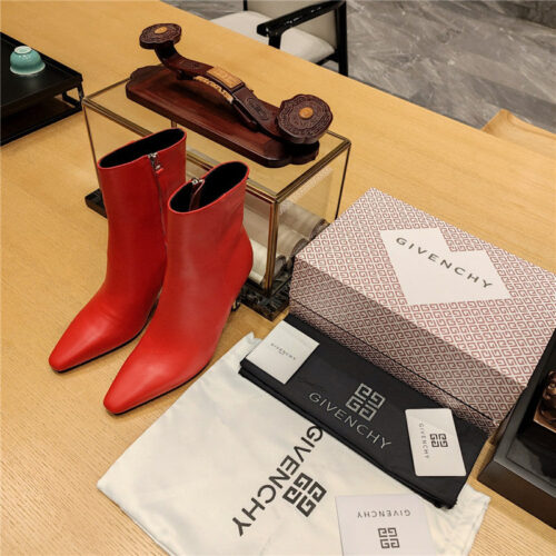 High Quality Luxury Givenchy G Heel Small Square Toe Short Boots – Style 83971 product detail