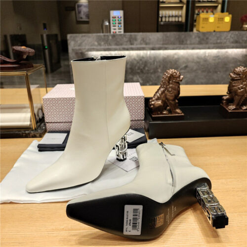 High Quality Luxury Givenchy G Heel Small Square Toe Short Boots – Style 15043 product detail