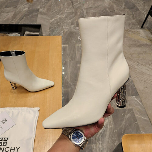 High Quality Luxury Givenchy G Heel Small Square Toe Short Boots – Style 15043 product detail