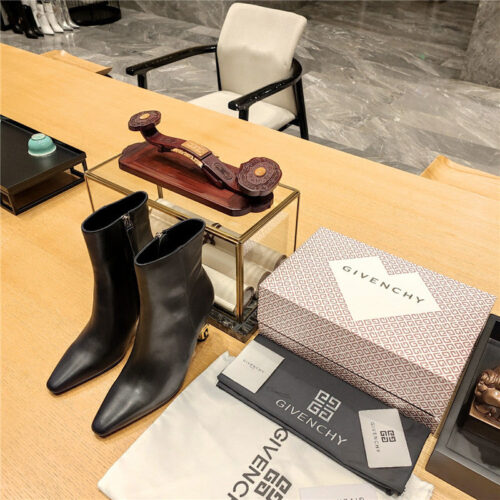 High Quality Luxury Givenchy G Heel Small Square Toe Short Boots – Style 44419 product detail