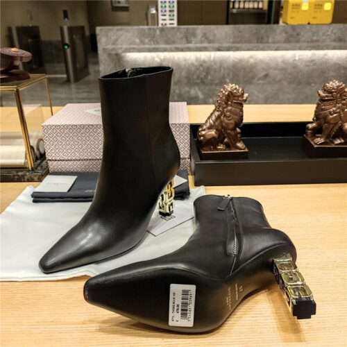 High Quality Luxury Givenchy G Heel Small Square Toe Short Boots – Style 44419 product detail