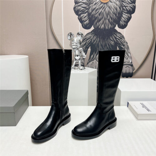 High Quality Luxury Balenciaga Round Toe Buttoned Boots – Style 03683 alternate view